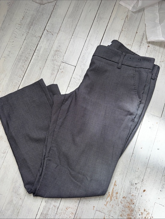 New York & Company Pants - New York & Company Black and White Micro-Pattern Dress Pants